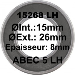 Roulement 15268 LH 15x26x8