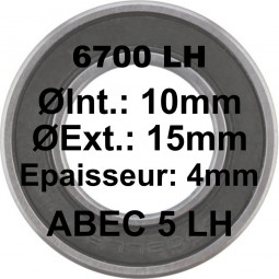 Roulement 6700 LH 10x15x4