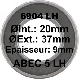 Roulement 6904 LH 20x37x9