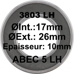 Roulement 3803 LH 17x26x10