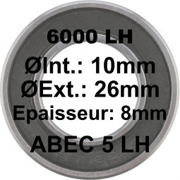 A5 Bearing | 6000 LH 10x26x8