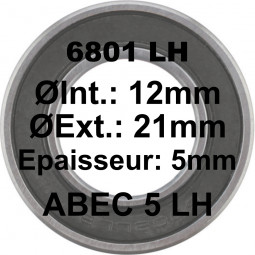 Roulement 6801 LH 12x21x5