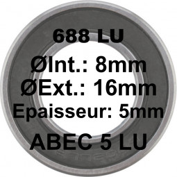 Roulement 688 LU 8x16x5