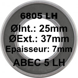 Roulement 6805 LH 25x37x7