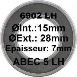Roulement 6902 LH 15x28x7...